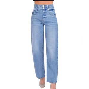 Frame Denim Double Barrel Long Jeans in Weston
